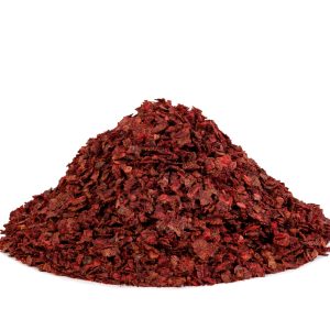 Dehydrated strawberry flakes